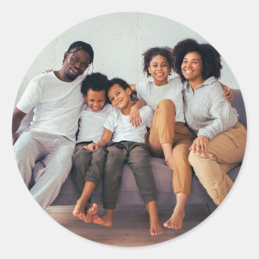 Autocollant d'image personnalisé de famille, Autoc (Devant)