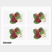 Autocollant d'impression de fraise antique (Feuille)