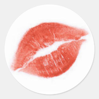 autocollant d'impression de lèvre de rouge à lèvre