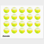 Autocollant d'impression jaune citron (Feuille)