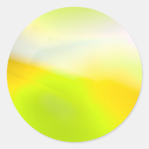 Autocollant d'impression jaune citron