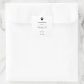 Autocollant d'informations de contact de la cliniq (Sac)