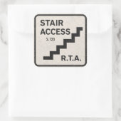 Autocollant d'infrastructure d'accès à l'escalier  (Sac)