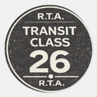 Autocollant d'infrastructure de la classe 26 de la