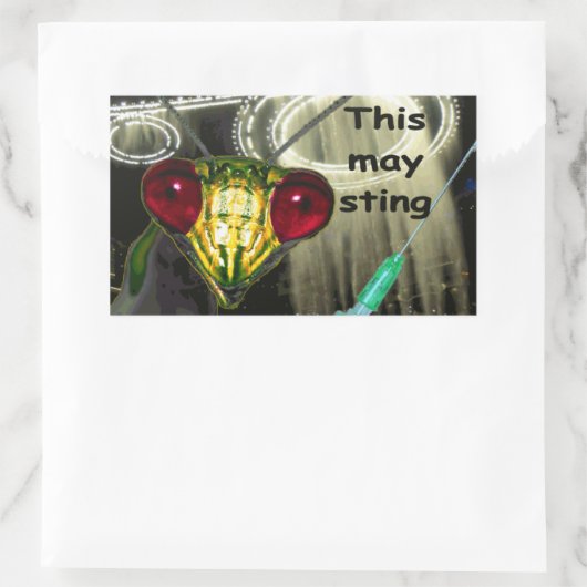 Autocollant d'injection Alien : "Cela peut piquer" (Sac)