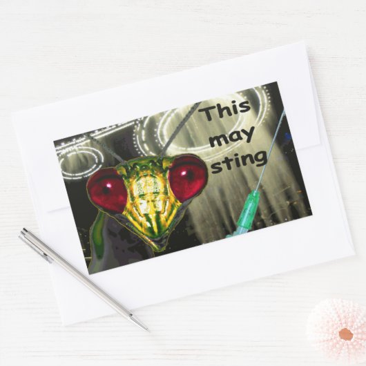 Autocollant d'injection Alien : "Cela peut piquer" (Enveloppe)