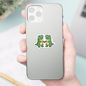 Autocollant Dino Duo (Téléphone)
