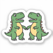 Autocollant Dino Duo (Recto)