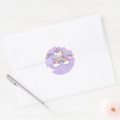 Autocollant d'invitation d'anniversaire Licorne Ar (Enveloppe)
