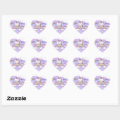 Autocollant d'invitation d'anniversaire licorne ar (Feuille)