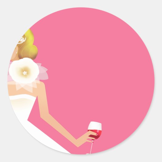 Autocollant d'invitation de douche nuptiale (Devant)