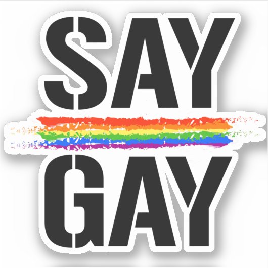Autocollant Dire Gay (Devant)