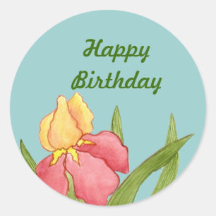 Autocollant d'iris d'anniversaire