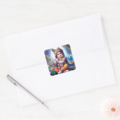 Autocollant divin Lord Krishna Murali (Enveloppe)