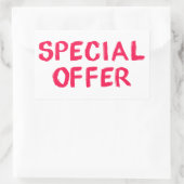 Autocollant d'offre spéciale pour les promotions d (Sac)