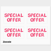 Autocollant d'offre spéciale pour promotions de dé (Feuille)