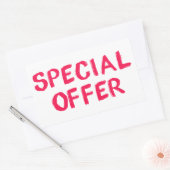 Autocollant d'offre spéciale pour promotions de dé (Enveloppe)