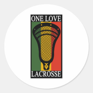 Autocollant d'OneLove de parodie de lacrosse