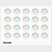 Autocollant Donut Rose Aquarelle Douce (Feuille)
