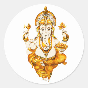 Autocollant d'or de Ganesha