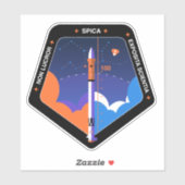 Autocollant d'ordinateur avec Spica Mission Patch (Feuille)