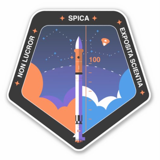 Autocollant d'ordinateur avec Spica Mission Patch (Devant)