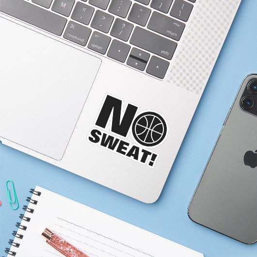 Autocollant d'ordinateur portable de basketball dr (Ordinateur portable avec iPhone)