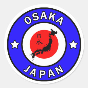Autocollant d'Osaka Japon