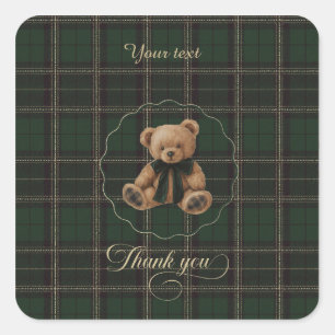 Autocollant d'ours en peluche Polo