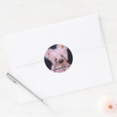 autocollant d'ours rose (Enveloppe)