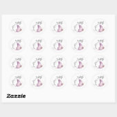 Autocollant doux comme un papillon (Feuille)