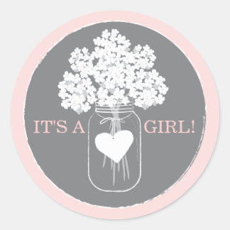 Autocollant doux de faveur de baby shower de pot