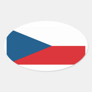 Autocollant d'ovale de drapeau de République