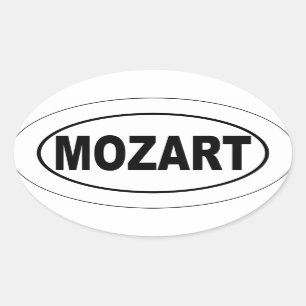 Autocollant d'ovale de Mozart