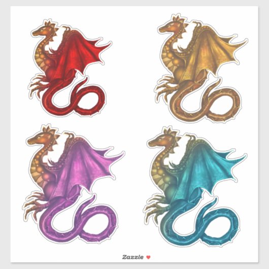 Autocollant Dragon Vinyl Custom (Feuille)