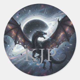 Autocollant Dragon Void avec initiales personnalis