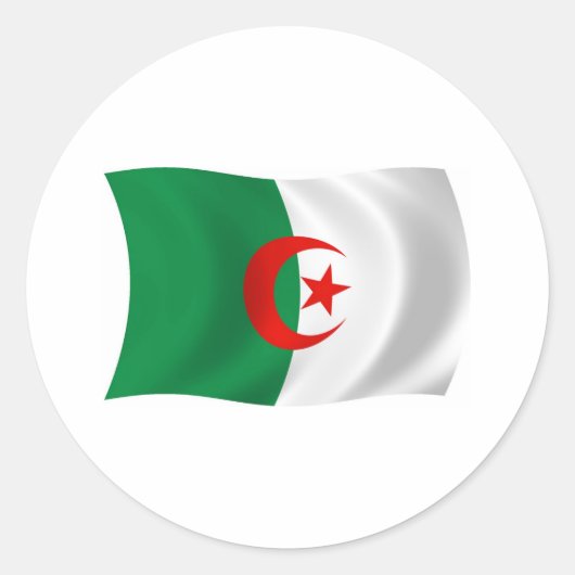 Autocollant Drapeau Algérie (Devant)