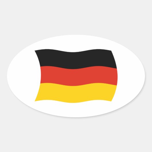 Autocollant drapeau allemand (Devant)