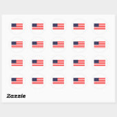 Autocollant Drapeau Américain (Feuille)
