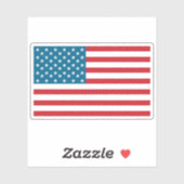 Autocollant drapeau américain (Feuille)