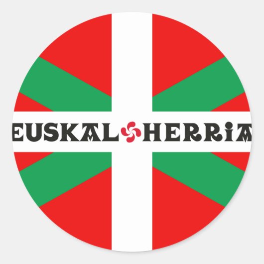 Autocollant Drapeau Basque "Ikkurina" (Devant)