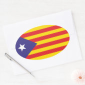 Autocollant Drapeau Catalan "Serenya" (Enveloppe)