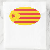 Autocollant Drapeau Catalan "Serenya" (Sac)