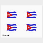Autocollant Drapeau de Cuba (Feuille)