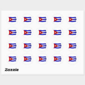 Autocollant Drapeau de Cuba (Feuille)