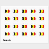Autocollant Drapeau de la Belgique (Feuille)