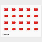 Autocollant Drapeau de la Chine (Feuille)