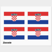 Autocollant Drapeau de la Croatie (Feuille)