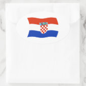 Autocollant Drapeau de la Croatie (Sac)