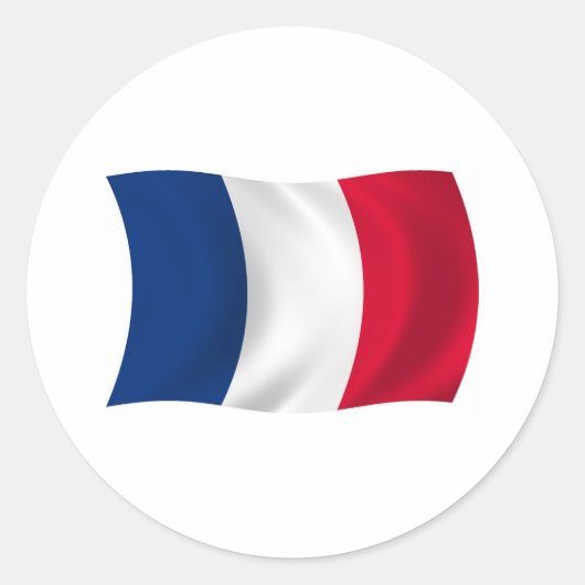 Autocollant Drapeau de la France (Devant)